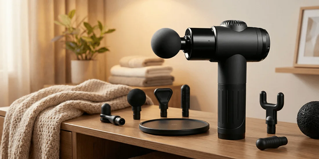 Handheld massage gun for muscle relaxation and recovery