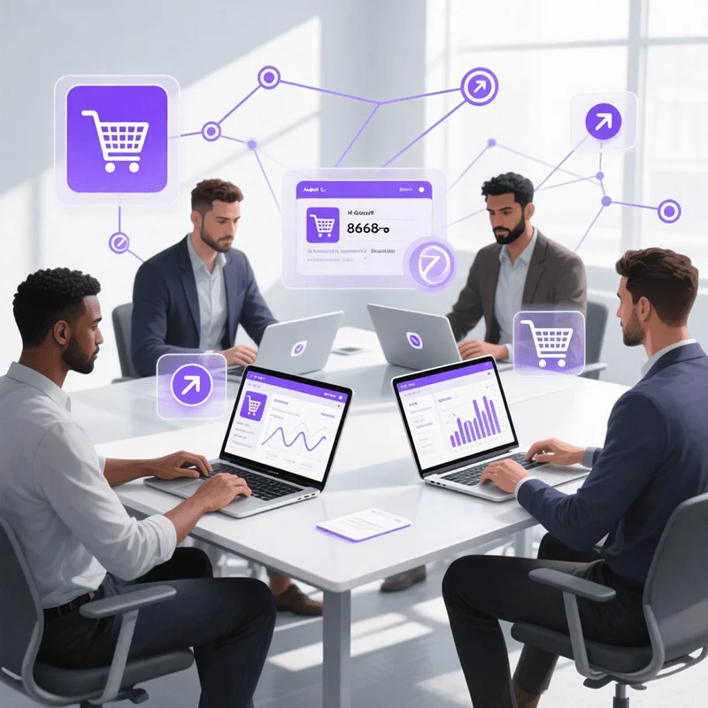 Illustration representing smart online shopping with well-researched product reviews.